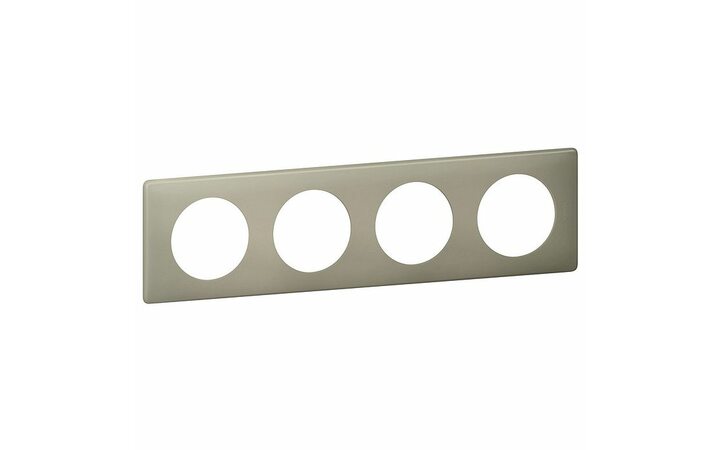 фото - Legrand Celiane2 Перкаль Грин Рамка 4-ая (2+2+2+2 мод) (066714)