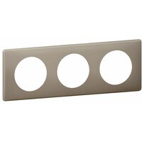 Legrand Celiane2 Перкаль Грэй Рамка 3-ая (2+2+2 мод) (066723)