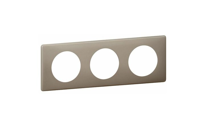 фото - Legrand Celiane2 Перкаль Грэй Рамка 3-ая (2+2+2 мод) (066723)