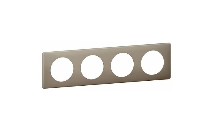 фото - Legrand Celiane2 Перкаль Грэй Рамка 4-ая (2+2+2+2 мод) (066724)