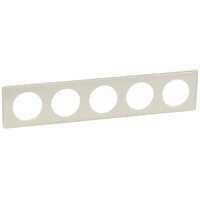 Legrand Celiane2 Слоновая кость глянец Рамка 5-ая (2+2+2+2+2 мод) (066625)