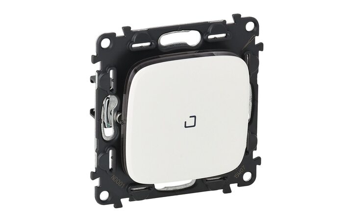 фото - Legrand Valena ALLURE DIY Белый переключатель 1-клавишный с подсветкой 10А 250В (752726)