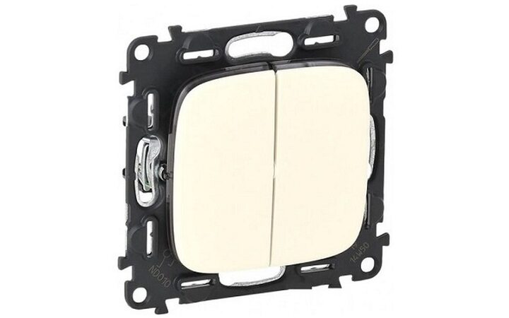 фото - Legrand Valena ALLURE DIY Слоновая кость Выключатель 2-х клавишный 10А 250В (752805)