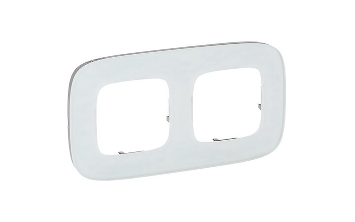 фото - Legrand Valena ALLURE Белое стекло Рамка 2-ая (755542)