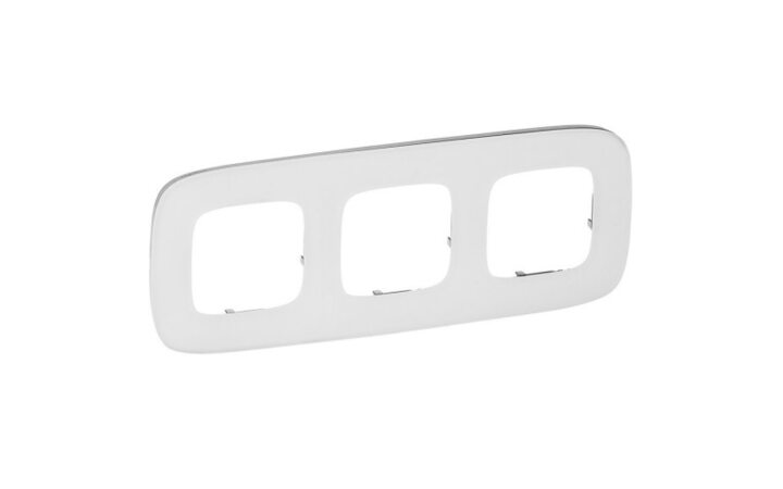 фото - Legrand Valena ALLURE Белое стекло Рамка 3-ая (755543)