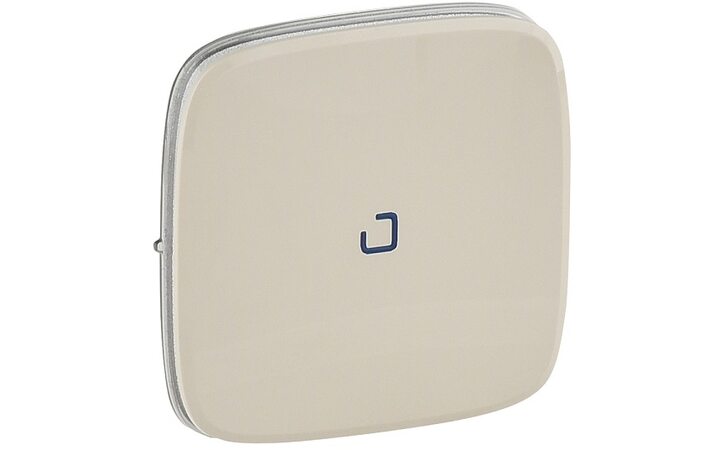 фото - Legrand Valena ALLURE Слоновая кость Клавиша 1-ая с подсветкой/индикацией (голубая линза в центре) (755086)