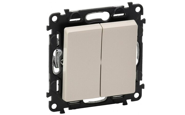фото - Legrand Valena LIFE DIY Слоновая кость Выключатель 2-клавишный 10А 250В (752505)