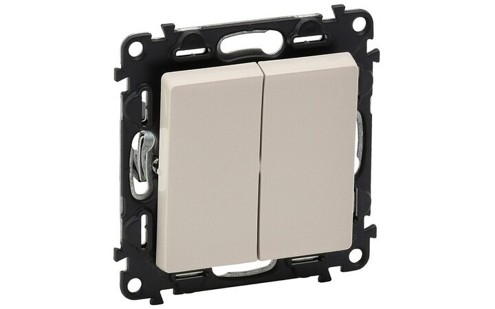 фото - Legrand Valena LIFE DIY Слоновая кость Переключатель 2-клавишный 10А 250В (752508)