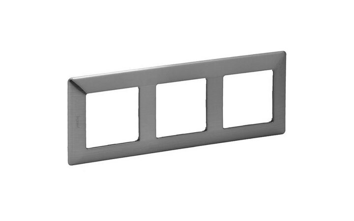 фото - Legrand Valena LIFE Сталь Рамка 3-ая (754153)