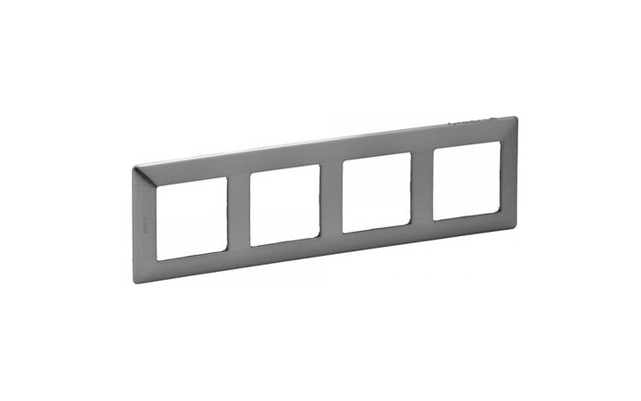 фото - Legrand Valena LIFE Сталь Рамка 4-ая (754154)
