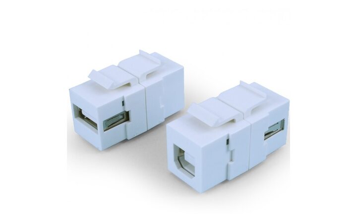 фото - Hyperline KJ1-USB-A-B2-WH