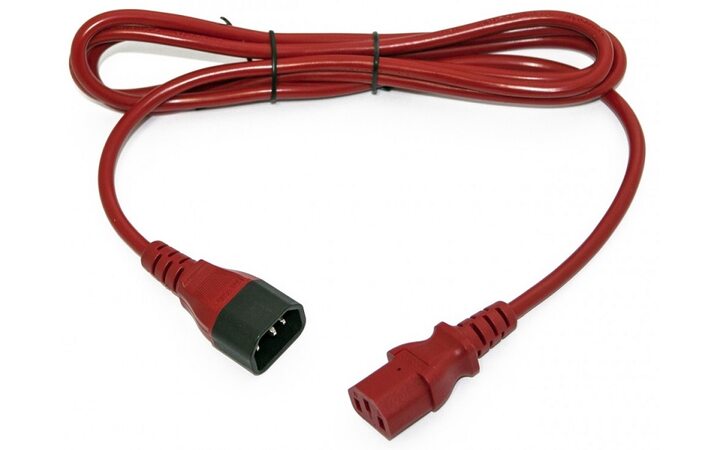 фото - Hyperline PWC-IEC13-IEC14-1.0-RD