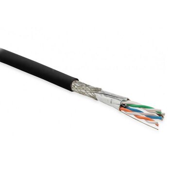фото - Hyperline SFTP4-C6A-S23-OUT-PE-BK-500 бухта 500м