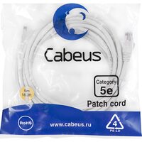 Cabeus PC-UTP-RJ45-Cat.5e-5m-WH-LSZH