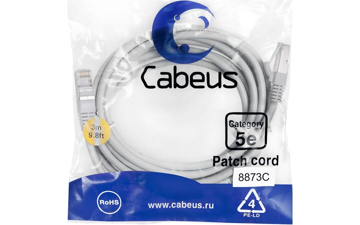 фото - Cabeus PC-FTP-RJ45-Cat.5e-3m-LSZH