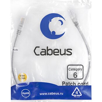 фото - Cabeus PC-UTP-RJ45-Cat.6-0.5m