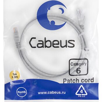 фото - Cabeus PC-UTP-RJ45-Cat.6-1m