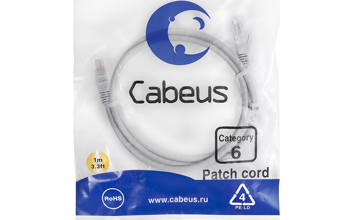 фото - Cabeus PC-UTP-RJ45-Cat.6-1m