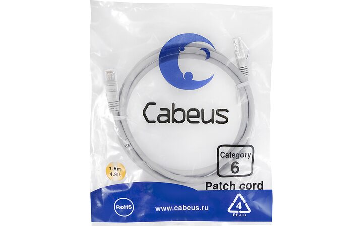 фото - Cabeus PC-UTP-RJ45-Cat.6-1.5m