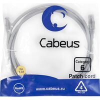 Cabeus PC-UTP-RJ45-Cat.6-2m