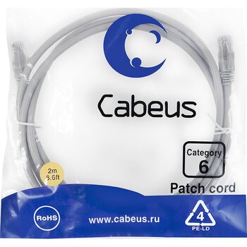 фото - Cabeus PC-UTP-RJ45-Cat.6-2m