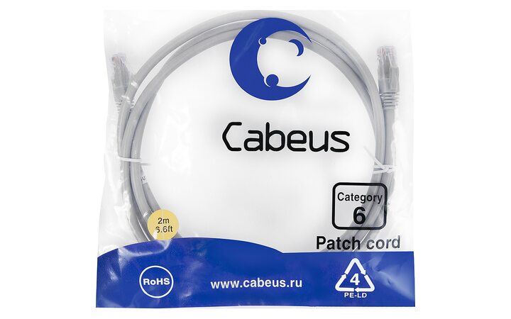 фото - Cabeus PC-UTP-RJ45-Cat.6-2m