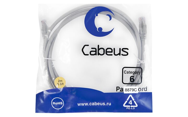 фото - Cabeus PC-UTP-RJ45-Cat.6-2m-LSZH