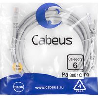 Cabeus PC-UTP-RJ45-Cat.6-5m-LSZH
