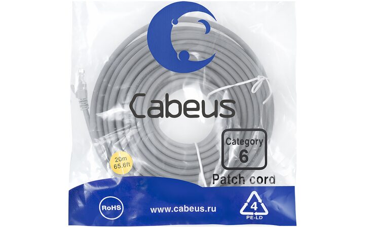 фото - Cabeus PC-UTP-RJ45-Cat.6-20m-LSZH