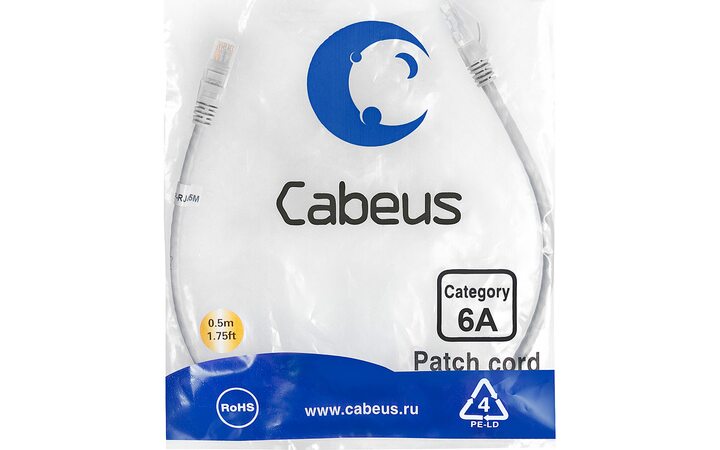 фото - Cabeus PC-UTP-RJ45-Cat.6a-0.5m-LSZH