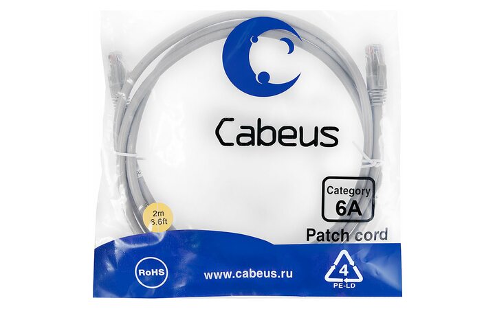 фото - Cabeus PC-UTP-RJ45-Cat.6a-2m-LSZH