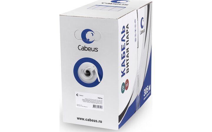 фото - Cabeus UTP-4P-Cat.5e-SOLID-WH