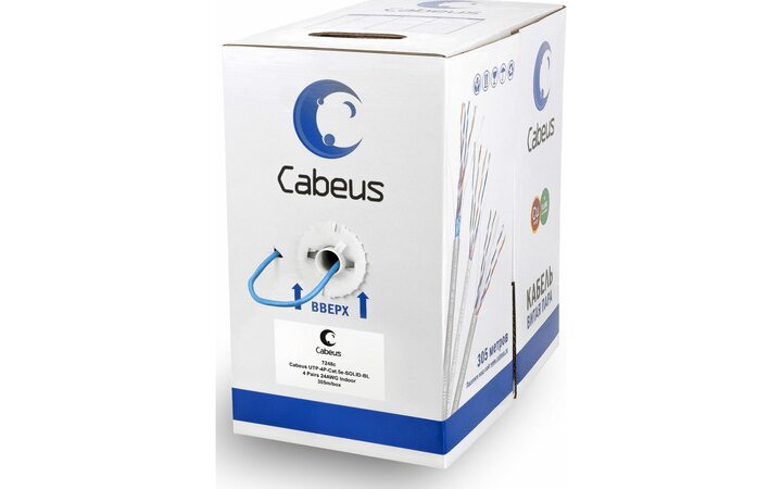 фото - Cabeus UTP-4P-Cat.5e-SOLID-BL