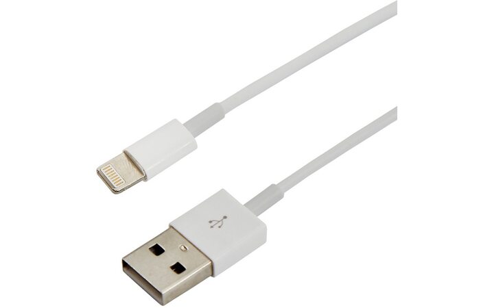 фото - USB кабель для iPhone 5/6/7 моделей original copy 1:1 белый (18-0001)