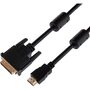 фото - Шнур HDMI - DVI-D gold 1.5М с фильтрами REXANT (17-6303)