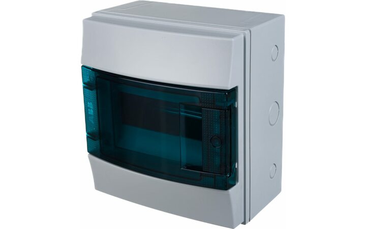 фото - ABB Mistral65 Бокс навесной 8 модулей прозрачная дверь (с клемм) 1SLM006501A1201