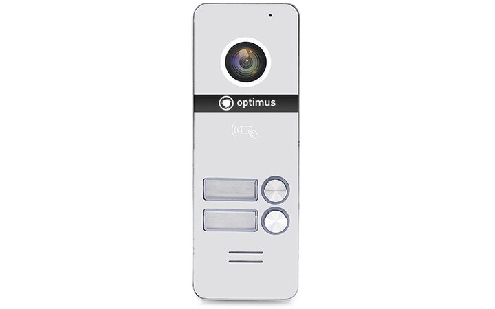 фото - Optimus DSH-1080/2 (белый) - Вызывная панель на 2 видеодомофона