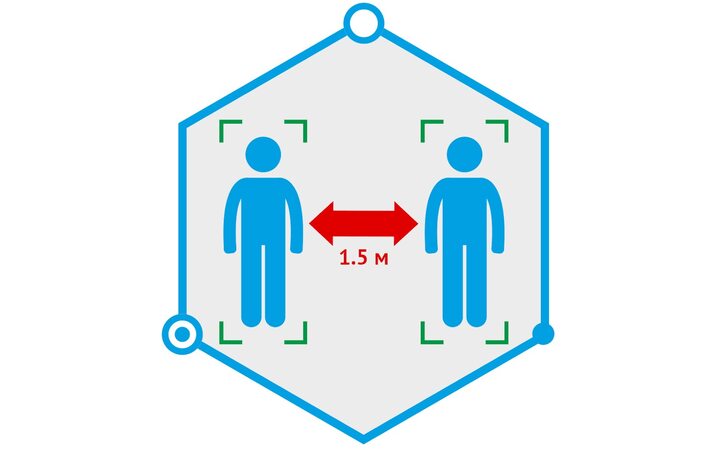фото - TRASSIR Social Distance Detector
