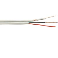 ELETEC Кабель комбинированный КВК-В-1,52x0.35 мм2 75 Ом, плоский, белый, 200 м (04-055) бухта 200м