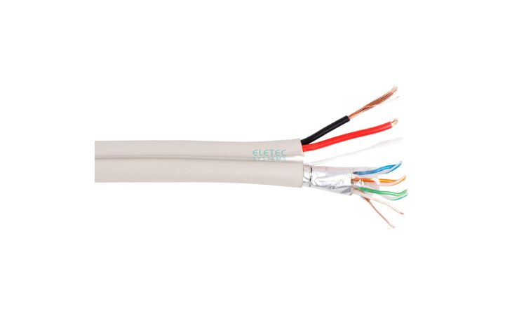 фото - ELETEC Кабель комб. FTP 5E 4x2x0.5 + 2x0.75, 200 м (05-060) бухта 200м