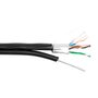 фото - Кабель FTP 5E Eletec 4x2xAWG24 наружный с тросом, 305 м, медь (06-523) бухта 305м