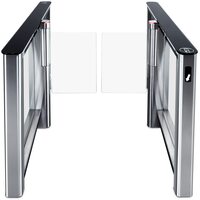 Турникет 'Скоростной проход' PERCo-ST-01 с крышками из закаленного стекла со створками(425мм)