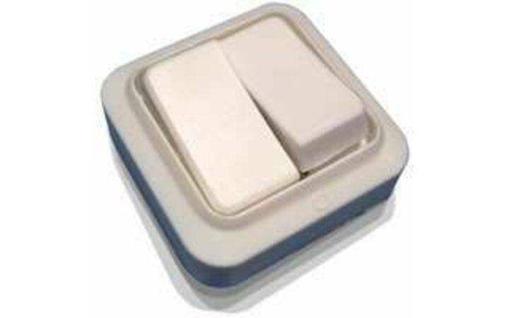 фото - Выключатель 2-кл. ОП 6.3А IP20 А56-У02 бел. БЕЛ. ЦЕРКОВЬ А56-У02