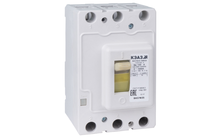 фото - Выключатель автоматический 40А 400Im ВА57Ф35-340010 УХЛ3 400В AC КЭАЗ 109325