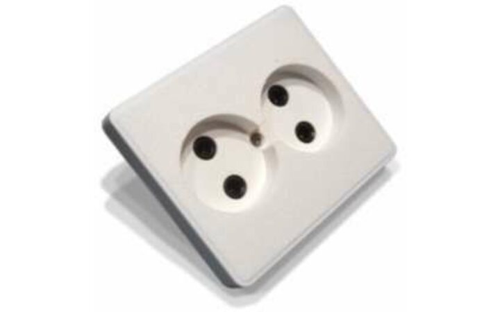 фото - Розетка 2-м СП РС10-У03 10А IP20 бел. БЕЛ. ЦЕРКОВЬ РС10-У03