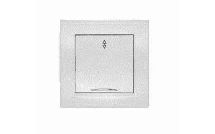 фото - Выключатель проходной 1-кл. СП Бриллиант 10А IP20 с подсветкой бел. UNIVersal 7947380