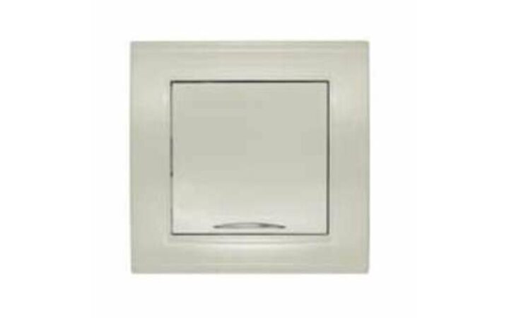 фото - Выключатель 1-кл. СП Бриллиант 10А IP20 с подсветкой сл. кость UNIVersal 7948615