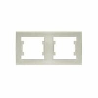 Рамка 2-м Бриллиант горизонт. сл. кость UNIVersal 7948684