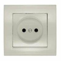 Розетка 1-м СП Бриллиант 16А IP20 без заземл. защ. шторки сл. кость UNIVersal 7948813