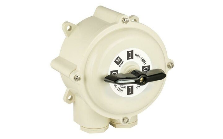 фото - Выключатель пакетный 1-кл. 40А IP56 ПВ3-40 М1 пл. беж. EKF pv-3-40-4